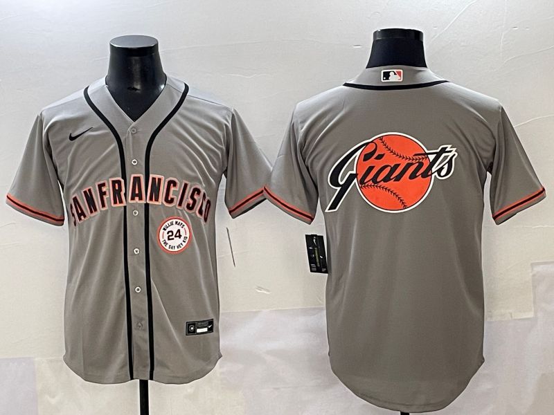 Men 2025 San Francisco Giants Blank Grey Game Nike MLB Jersey style 12